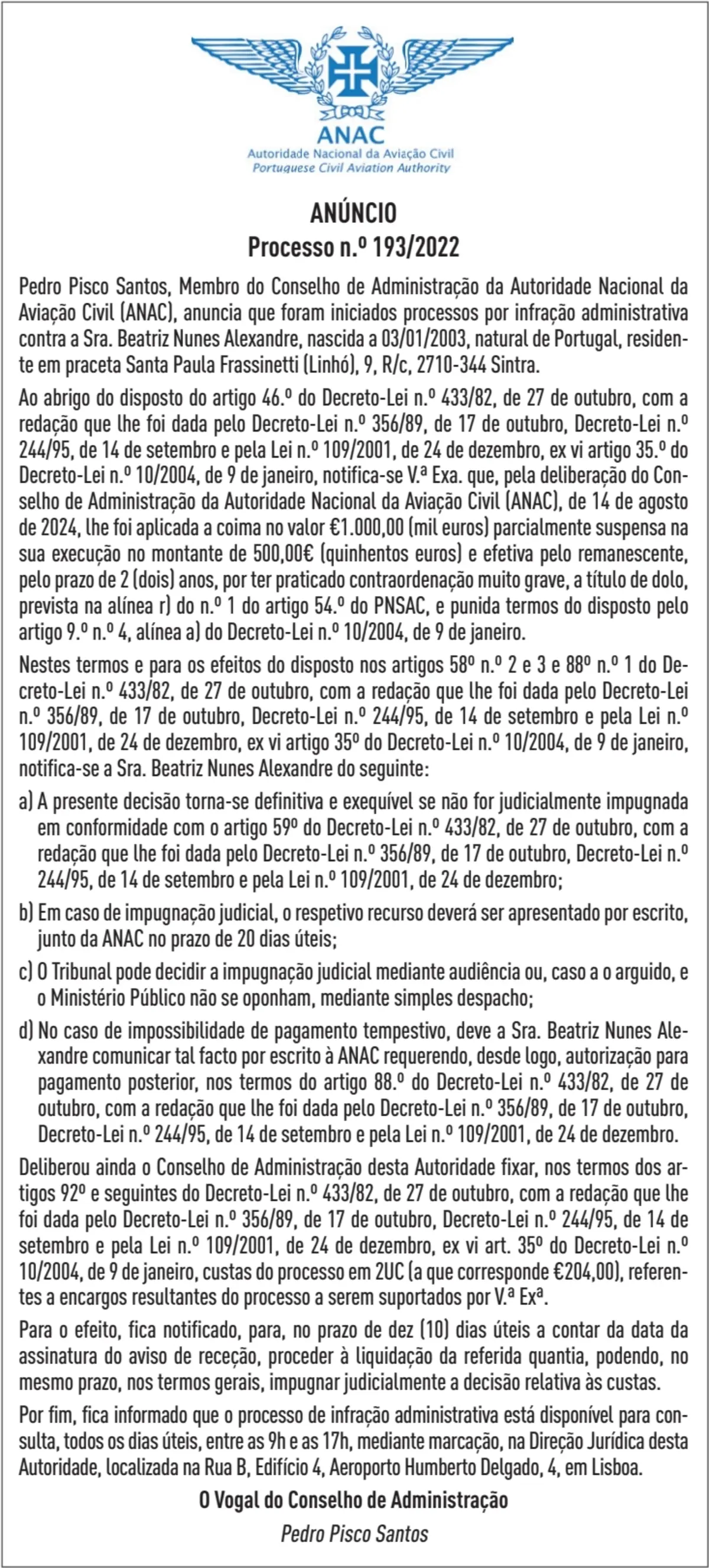 Imagem de contexto do artigo PROC. CO 193/2022
