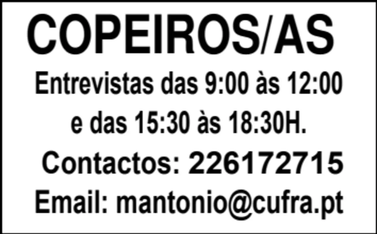 Imagem de contexto do artigo COPEIROS/AS
