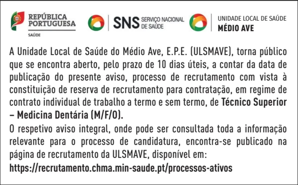 Imagem de contexto do artigo TEC. SUP MED DENTARI
