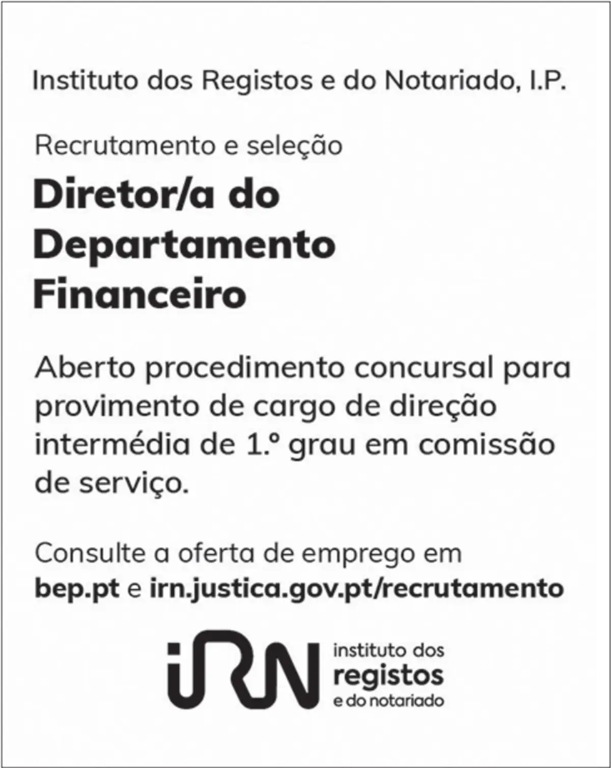 Imagem de contexto do artigo DIRETOR/A DEPART.FINANCEIRO