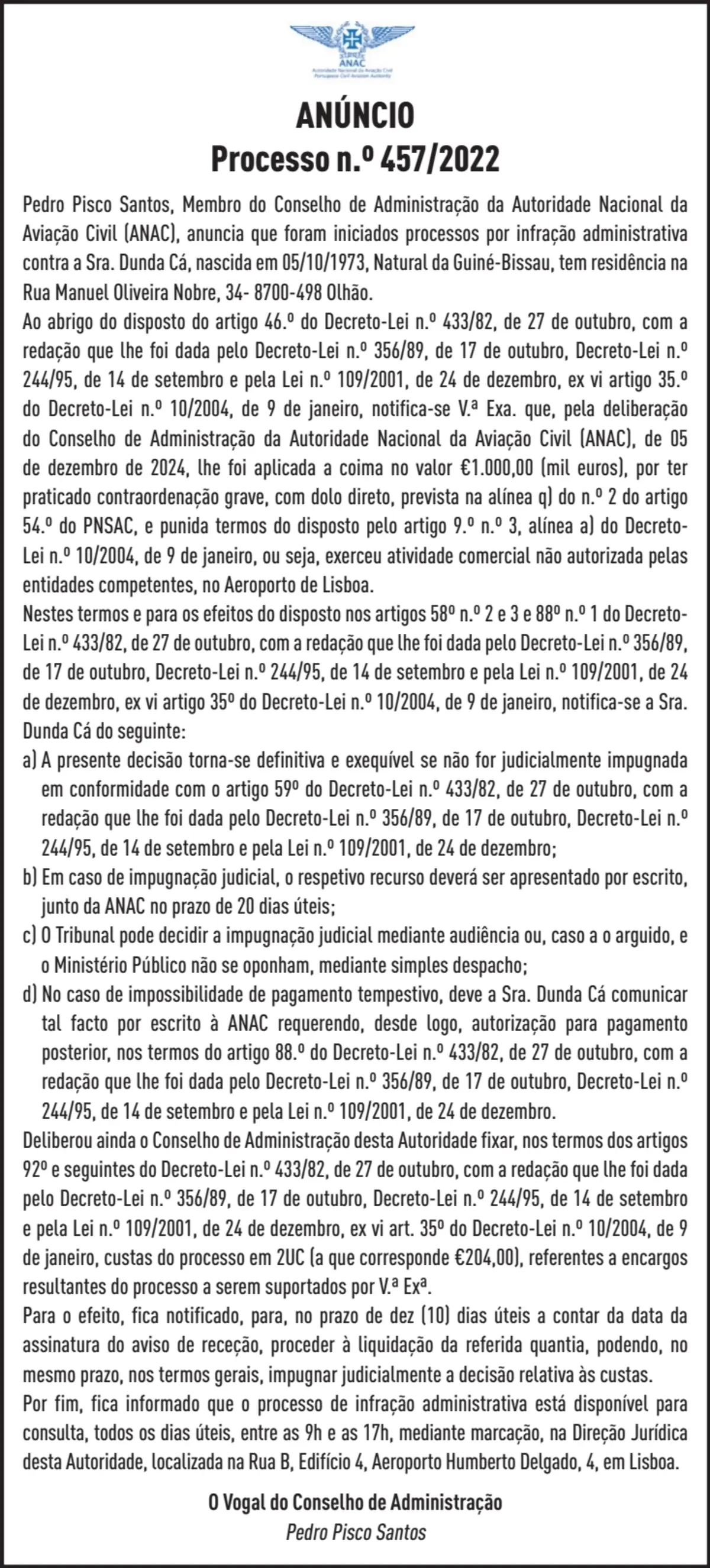 Imagem de contexto do artigo PROC. CO 457/2022