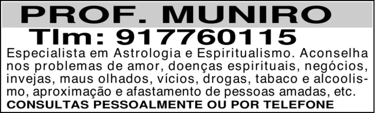 Imagem de contexto do artigo PROF. MUNIRO