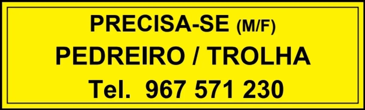 Imagem de contexto do artigo PRECISASE PEDREIRO