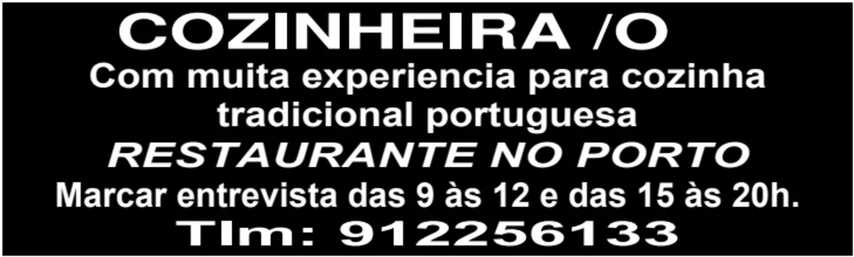 Imagem de contexto do artigo COZINHEIRA