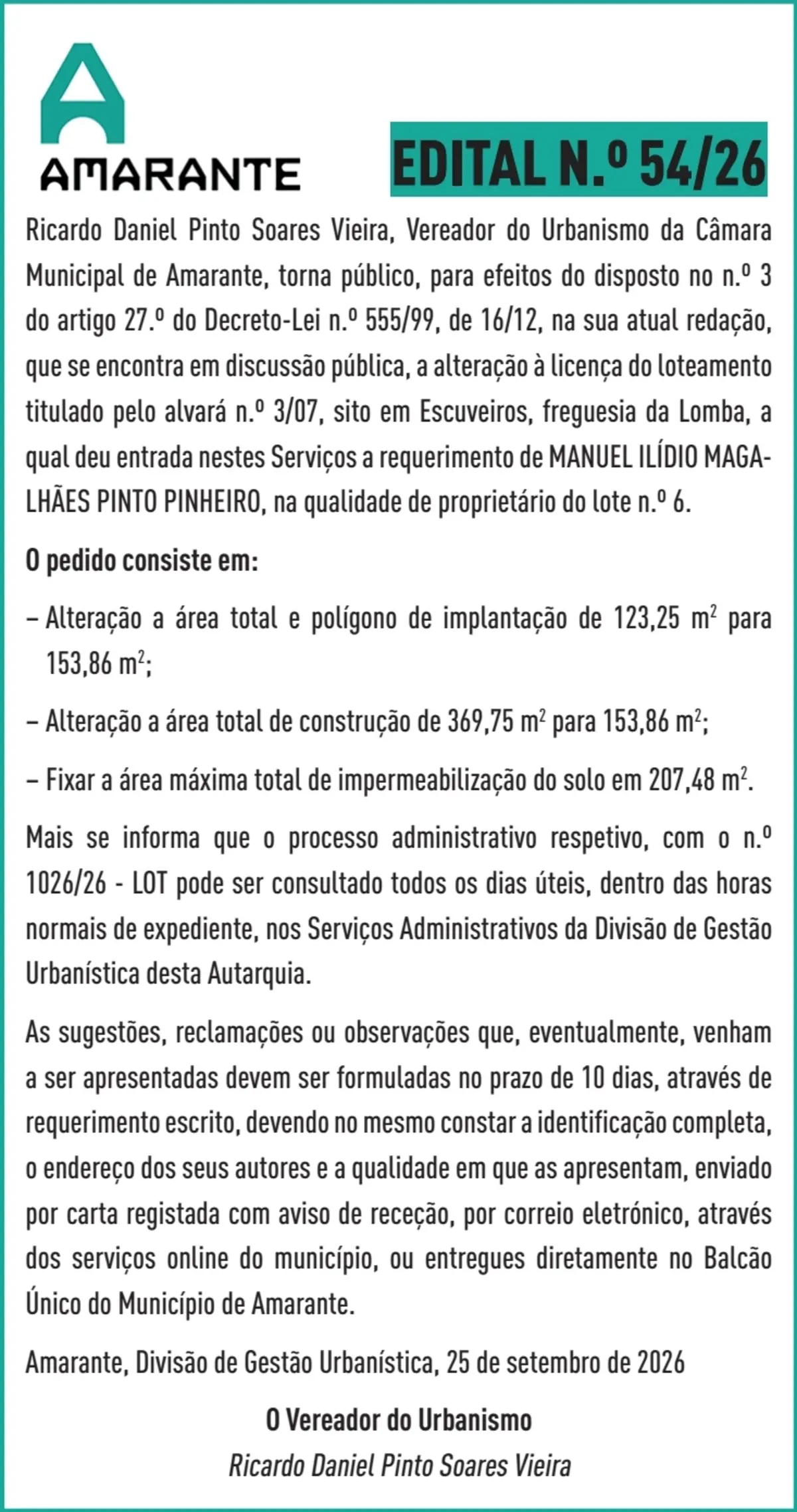 Imagem de contexto do artigo EDITAL 54/26