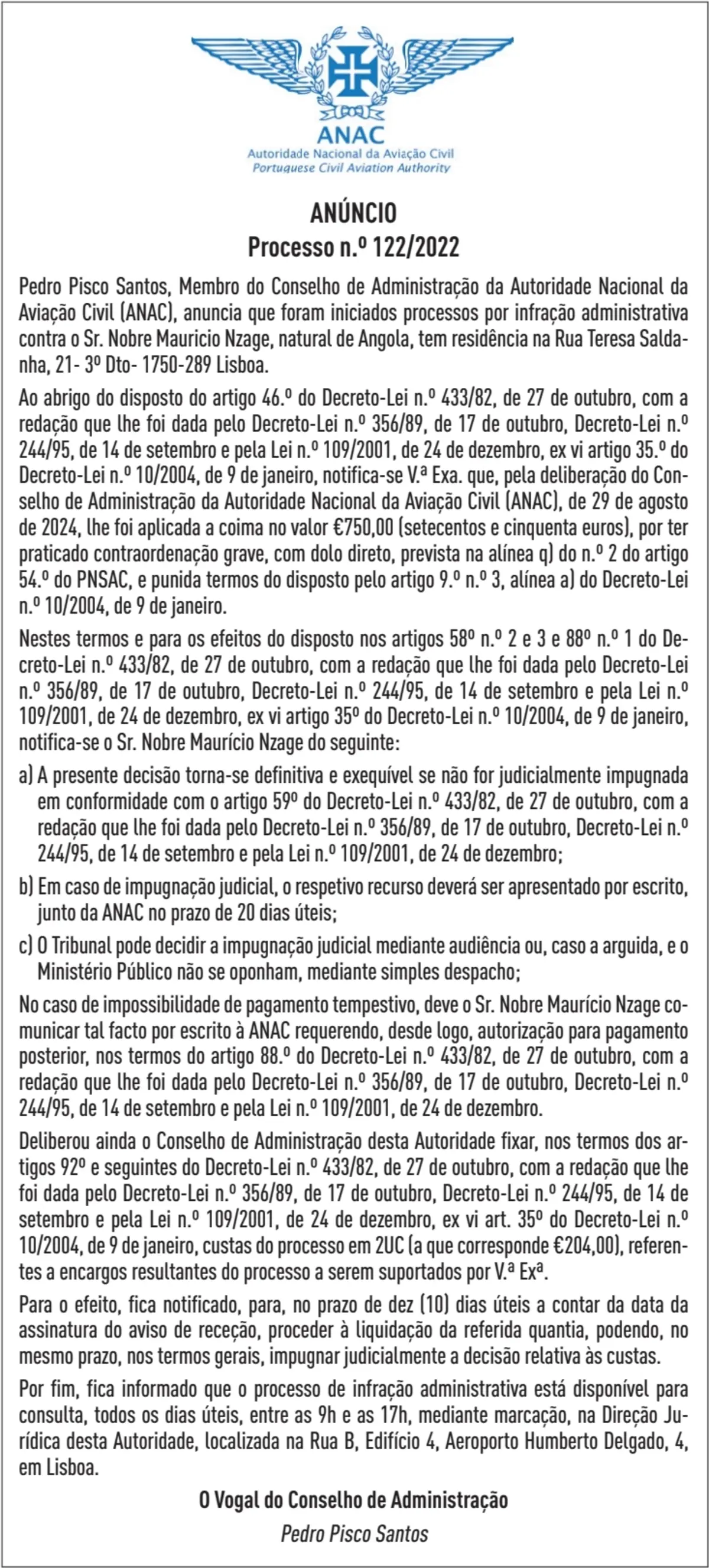 Imagem de contexto do artigo PROC. CO 122/2022