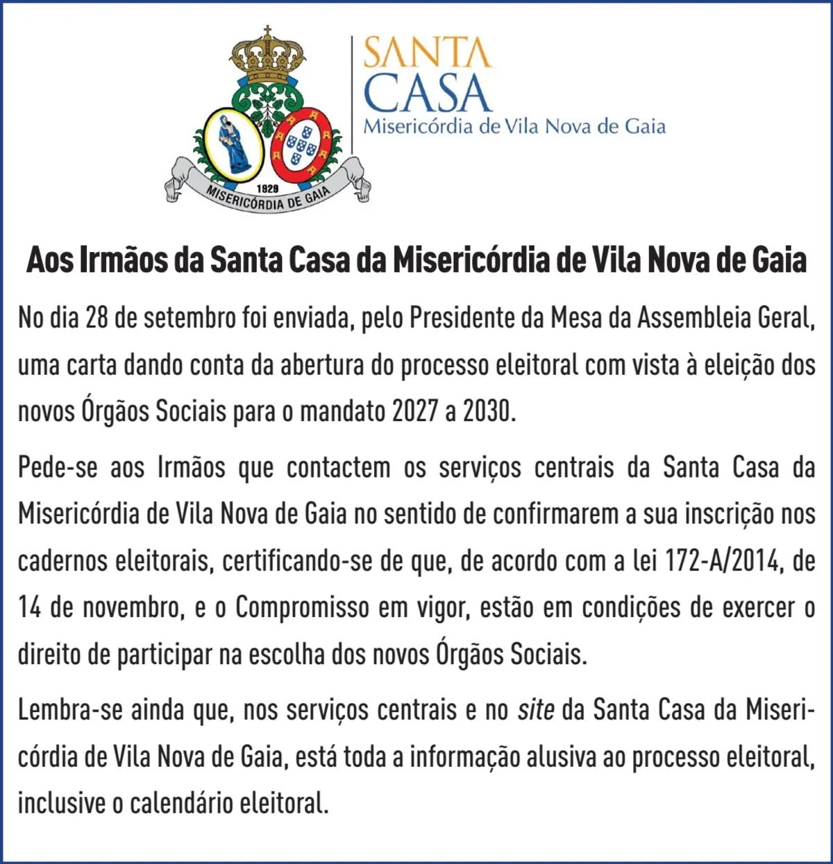 Imagem de contexto do artigo AOS IRMAOS