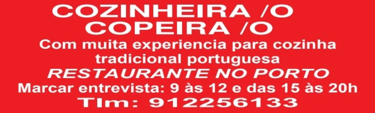 Imagem de contexto do artigo COZINHEIRA