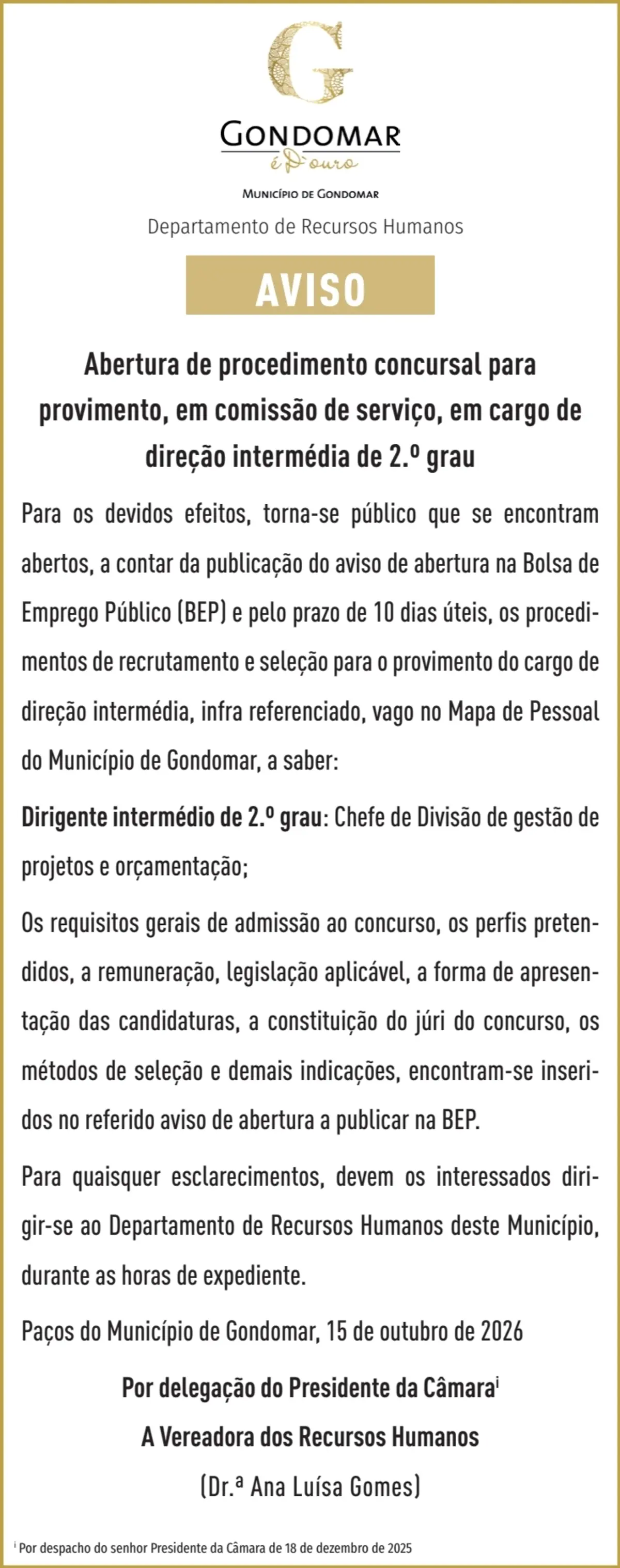 Imagem de contexto do artigo AVISO