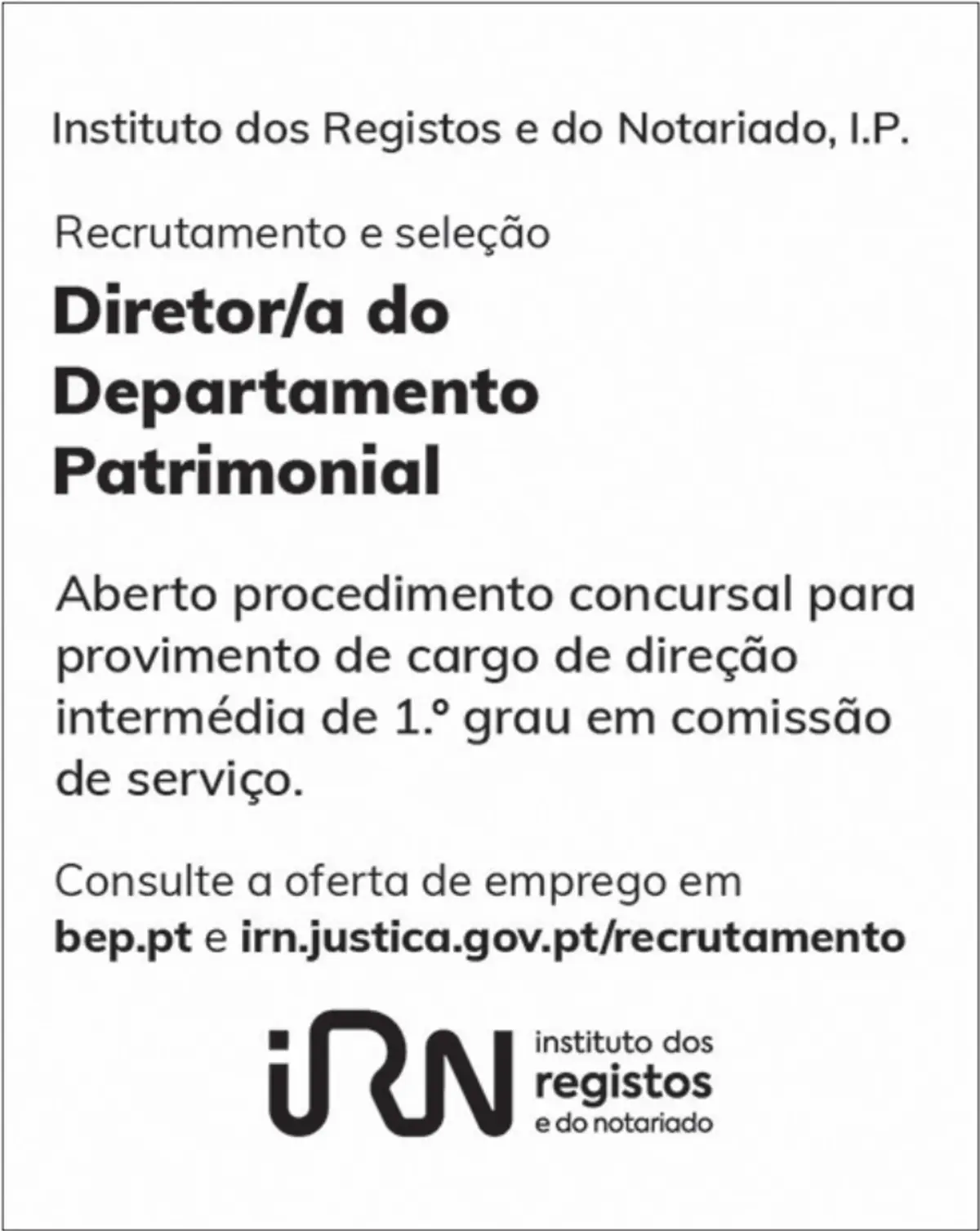 Imagem de contexto do artigo DIRETOR/A DEPART.PATRIMONIAL